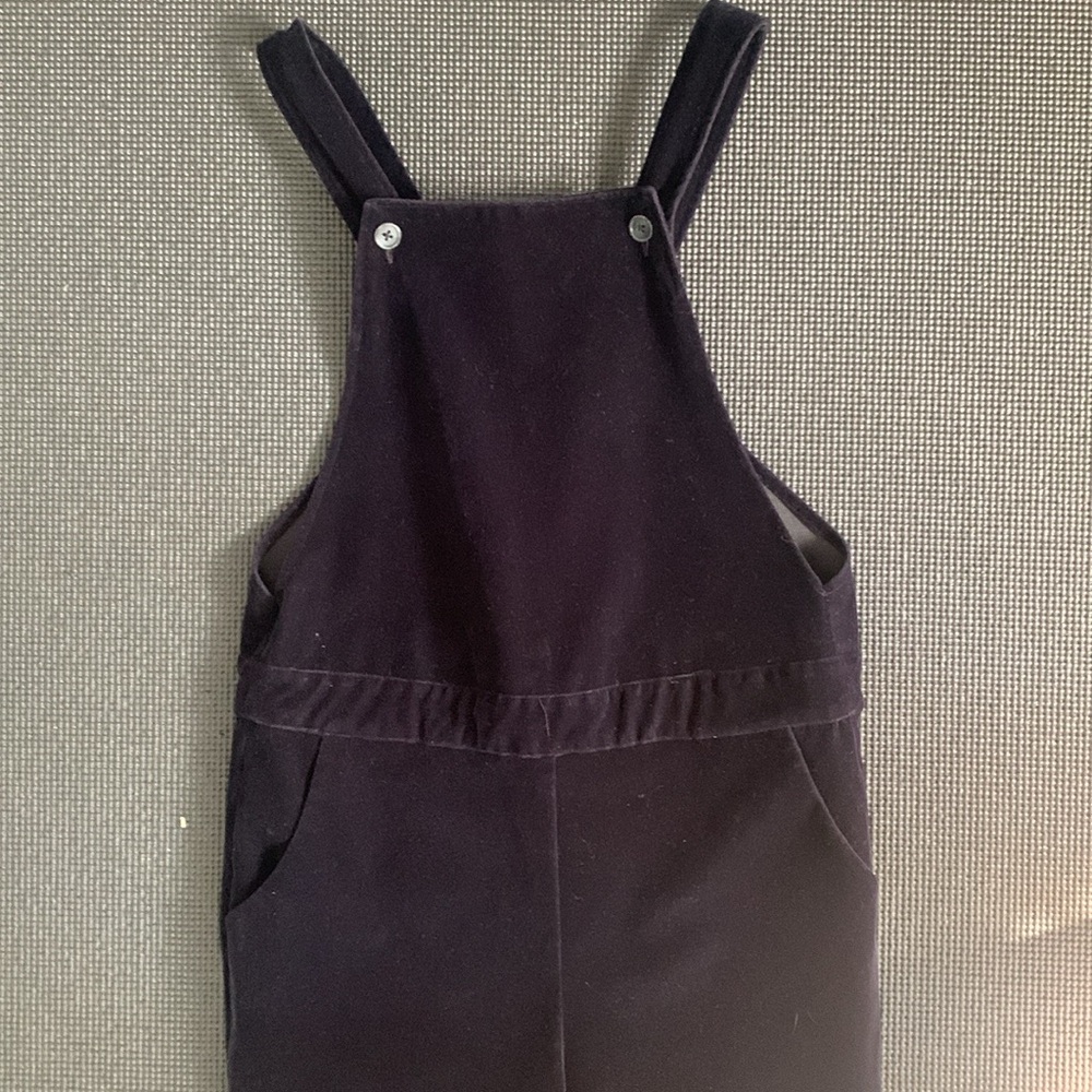 Wildfang Black Velvet Overalls